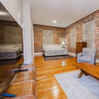 Apartment 303 bedroom with adjoining sitting area