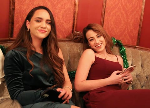 Guests celebrating, 2021 B.U.I.L.D. Group Christmas party