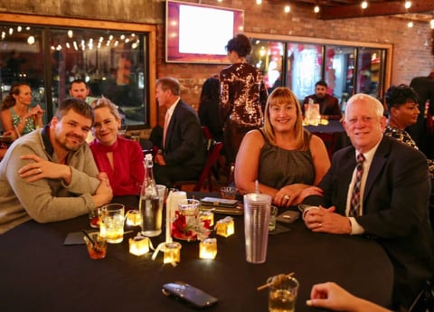 Kaitlin, Harry and Curtis, 2021 B.U.I.L.D. Group Christmas party