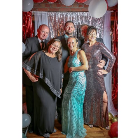 Photo booth fun, 2021 B.U.I.L.D. Group Christmas party