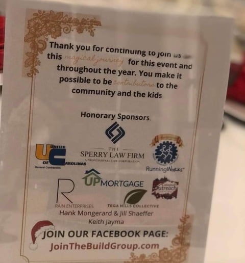 Honorary sponsors of the 2022 B.U.I.L.D. Group Holiday Gala