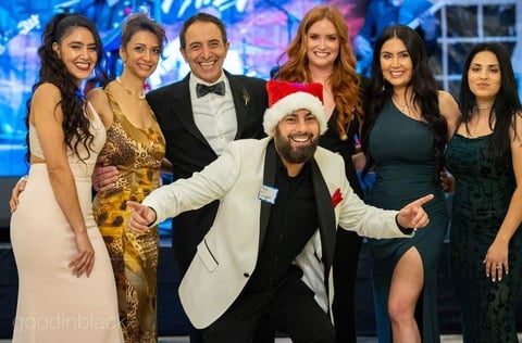 Jayme, Meredith and the Alis group, 2022 B.U.I.L.D. Group Holiday Gala