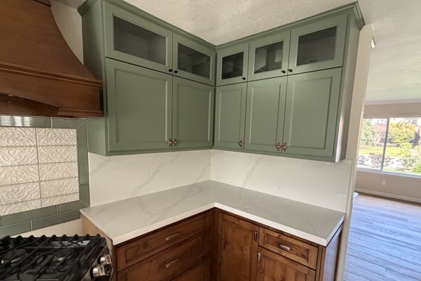 Cabinet painting project by Diaz Professional Painting