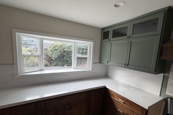 Cabinet painting project by Diaz Professional Painting