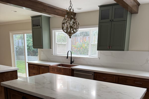 Cabinet painting project by Diaz Professional Painting