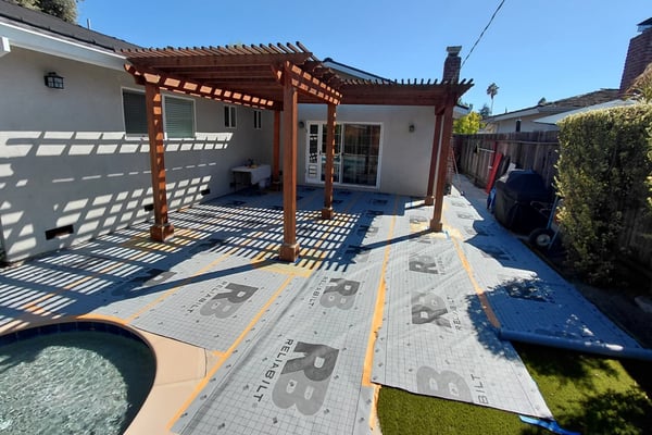 Fence or pergola staining project