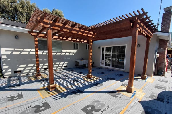 Fence or pergola staining project