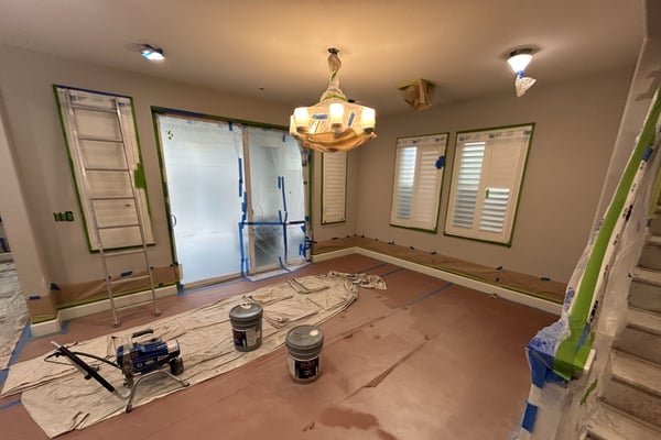 Interior painting project by Diaz Professional Painting