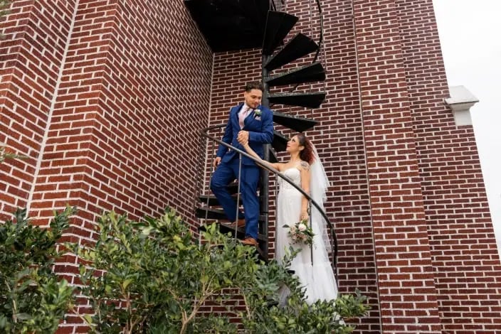 250401 courtyard staircase