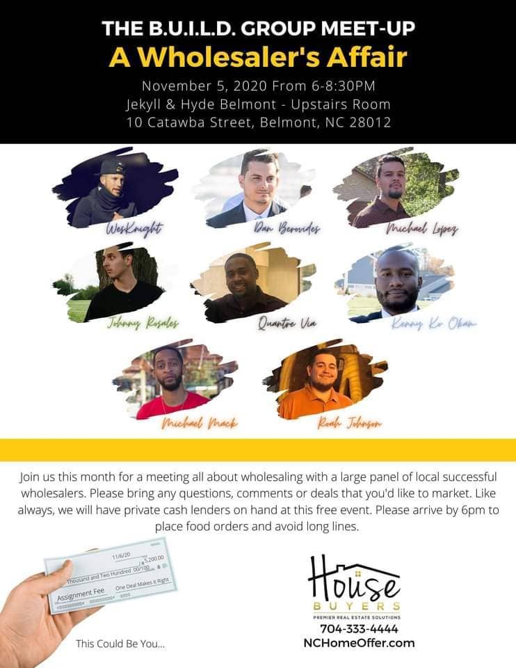 Flyer for A Wholesaler's Affair, November 5, 2020