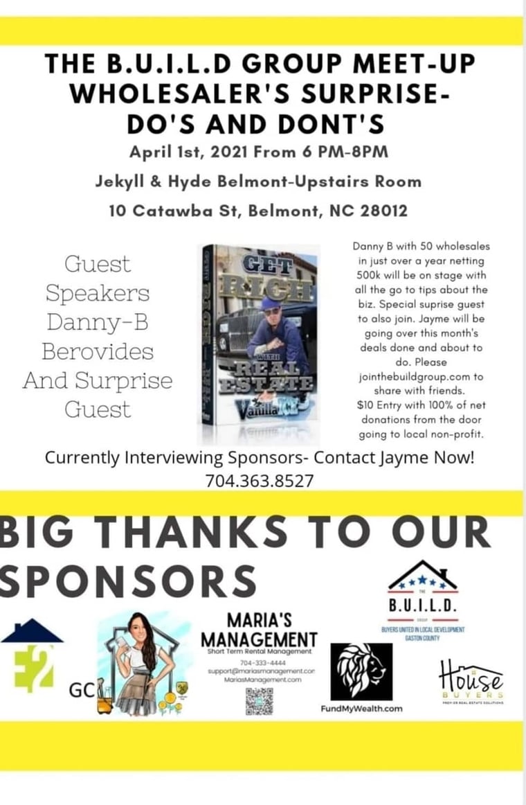 Flyer for Wholesaler's Surprise - Do's and Don'ts, April 1, 2021