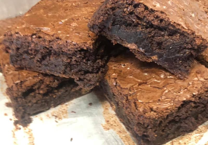 Thick chocolate brownies