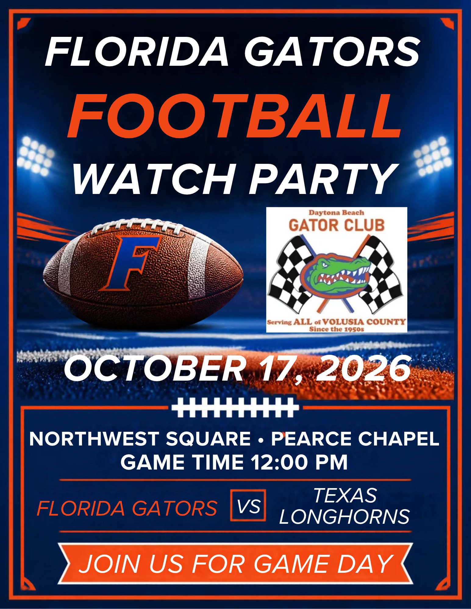 Florida Gators Football Watch Party vs. Texas